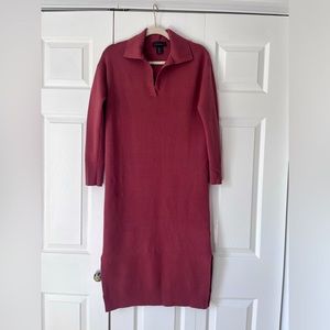 Tahari women’s maroon sweater dress